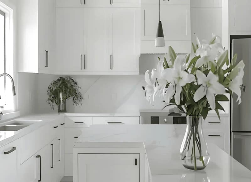 Professional house cleaning service in Minnesota showing a spotless modern kitchen by TM Spotless Solutions